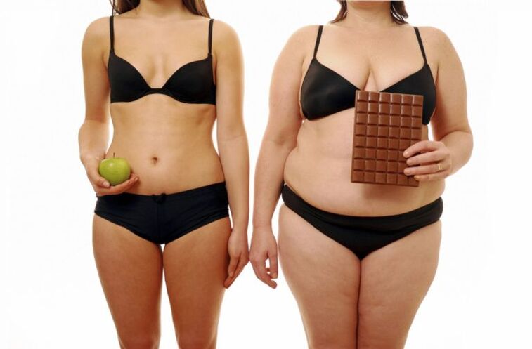 muller gorda e delgada despois de perder peso nun mes