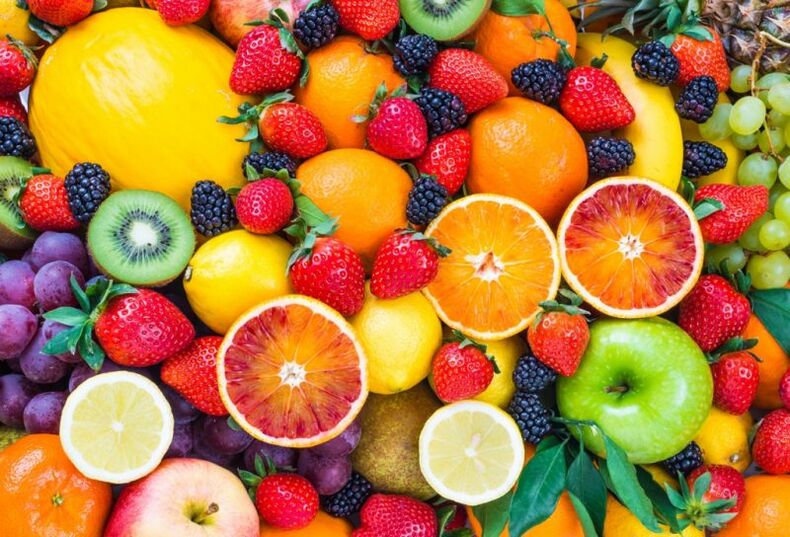 Froitas e froitas para a perda de peso