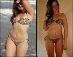 As nenas favoritas antes e despois da dieta
